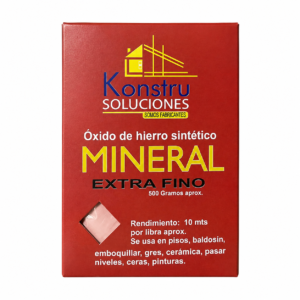 ChatGPT Image 7 ago 2026, 02_38_22 p.m. Mineral Extra Fino Konstrusoluciones – Óxido de Hierro Sintético | 500 g